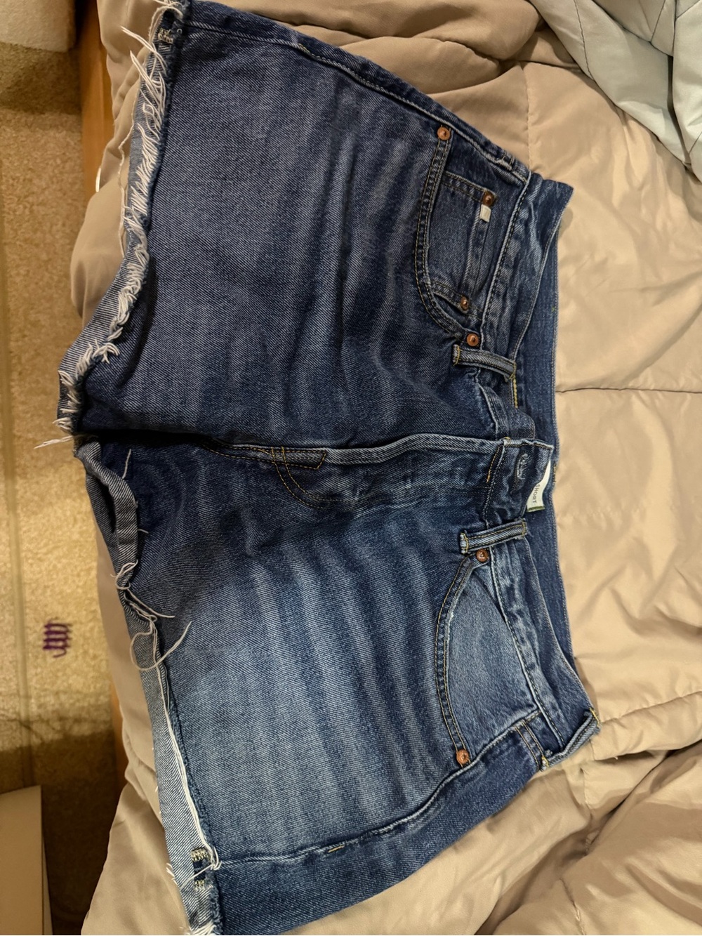 American Eagle Outfitters Women's Blue Denim Jean Shorts